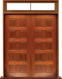 10 panel: double door + sidelight on right