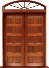 10 panel: double door + sidelight on right