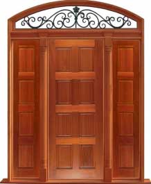 8 panel: double door + sidelight on right