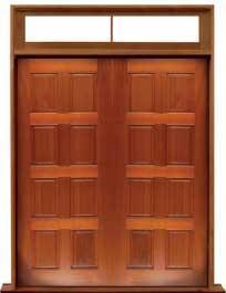 8 panel: double door + sidelight on right