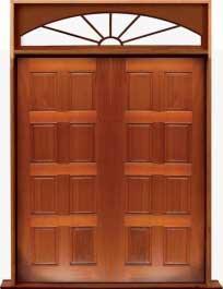 8 panel: double door + sidelight on right