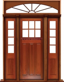ashgrove: single door + sidelight on right