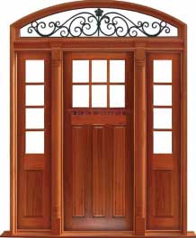 ashgrove: single door + sidelight on right