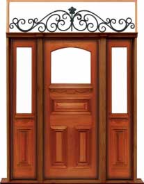 edwardian: single door + sidelight on right