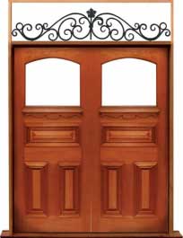 edwardian: single door + sidelight on right