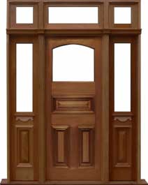 edwardian: single door + sidelight on right