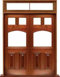 queen anne: single door + sidelight on right
