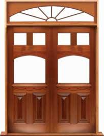 queen anne: single door + sidelight on right