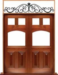 queen anne: single door + sidelight on right