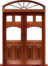 queen anne: single door + sidelight on right