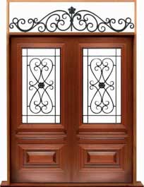 sovereign iron: single door + sidelight on left